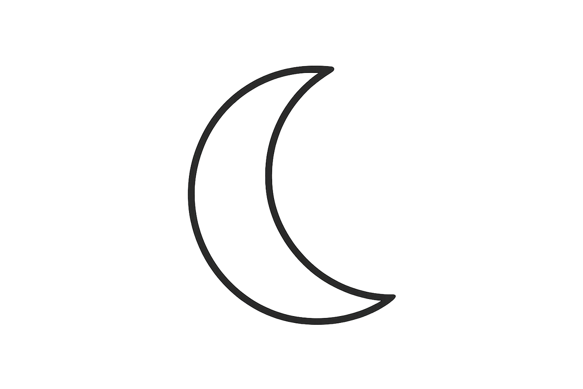 moon line icon